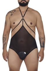 CandyMan 99662X Tüll-Bodysuit Farbe Schwarz